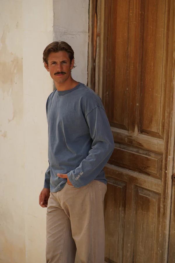 Pre Apres Boxy Long Sleeve - Blue Sea