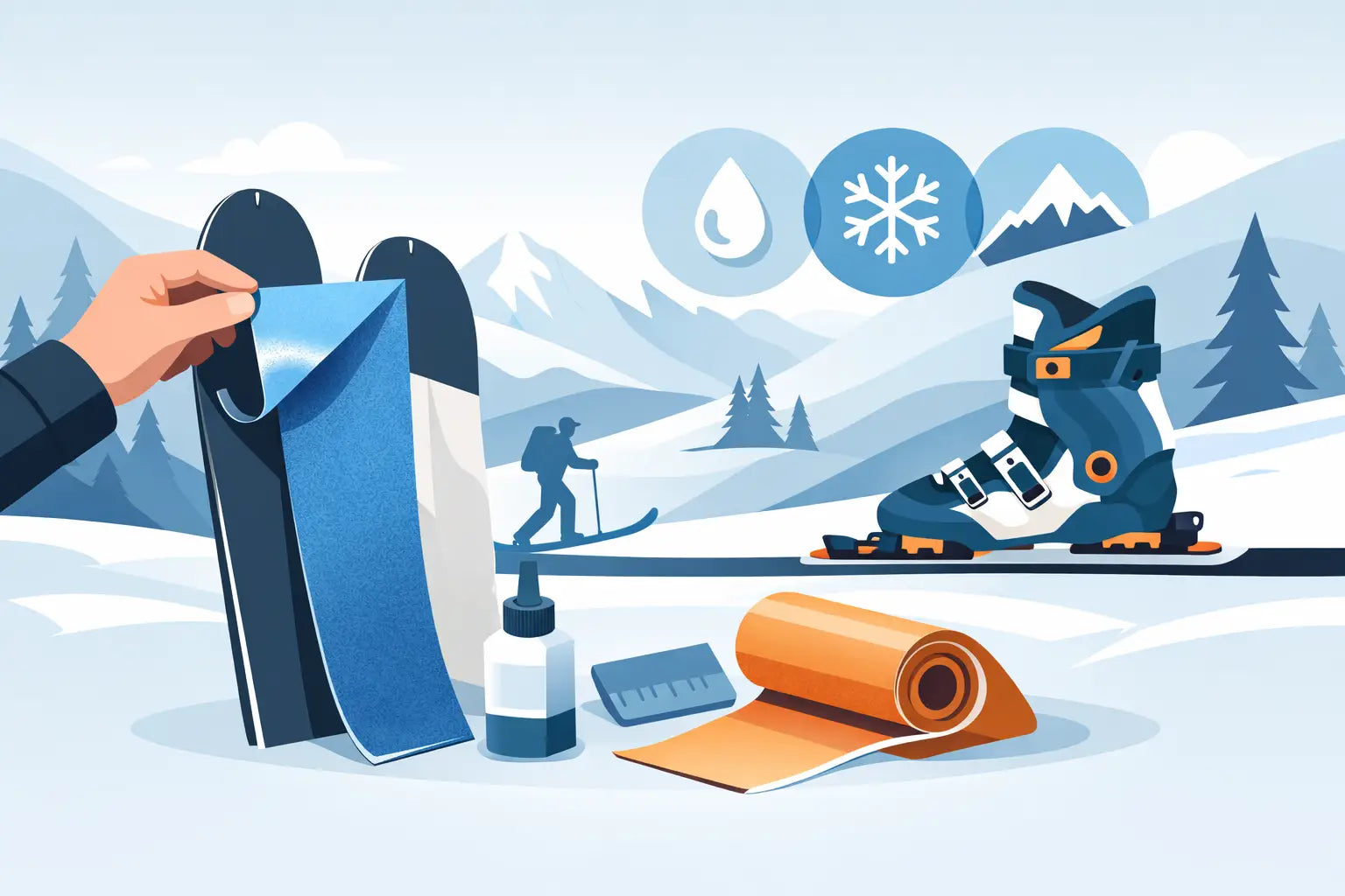 Slik velger du ski touring skins glue