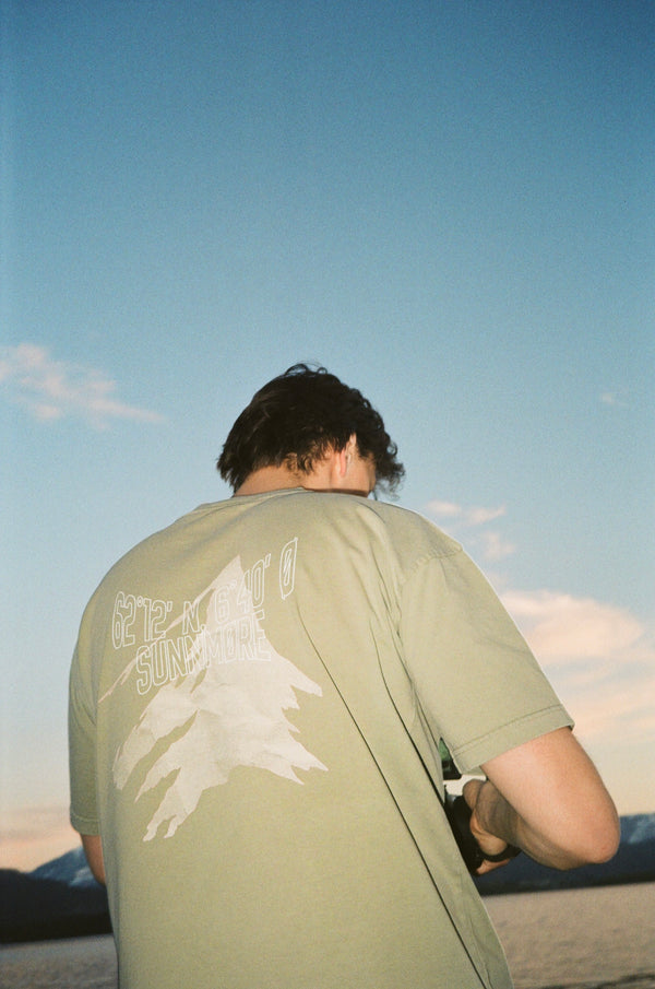 Pre Apres Native Tee Green Fog