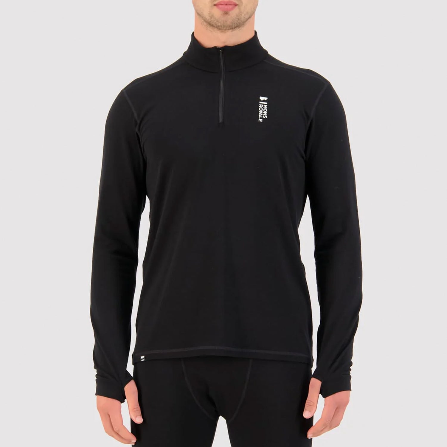 Mons Royale Cascade Merino Base Layer 1/4 Zip Long Sleeve